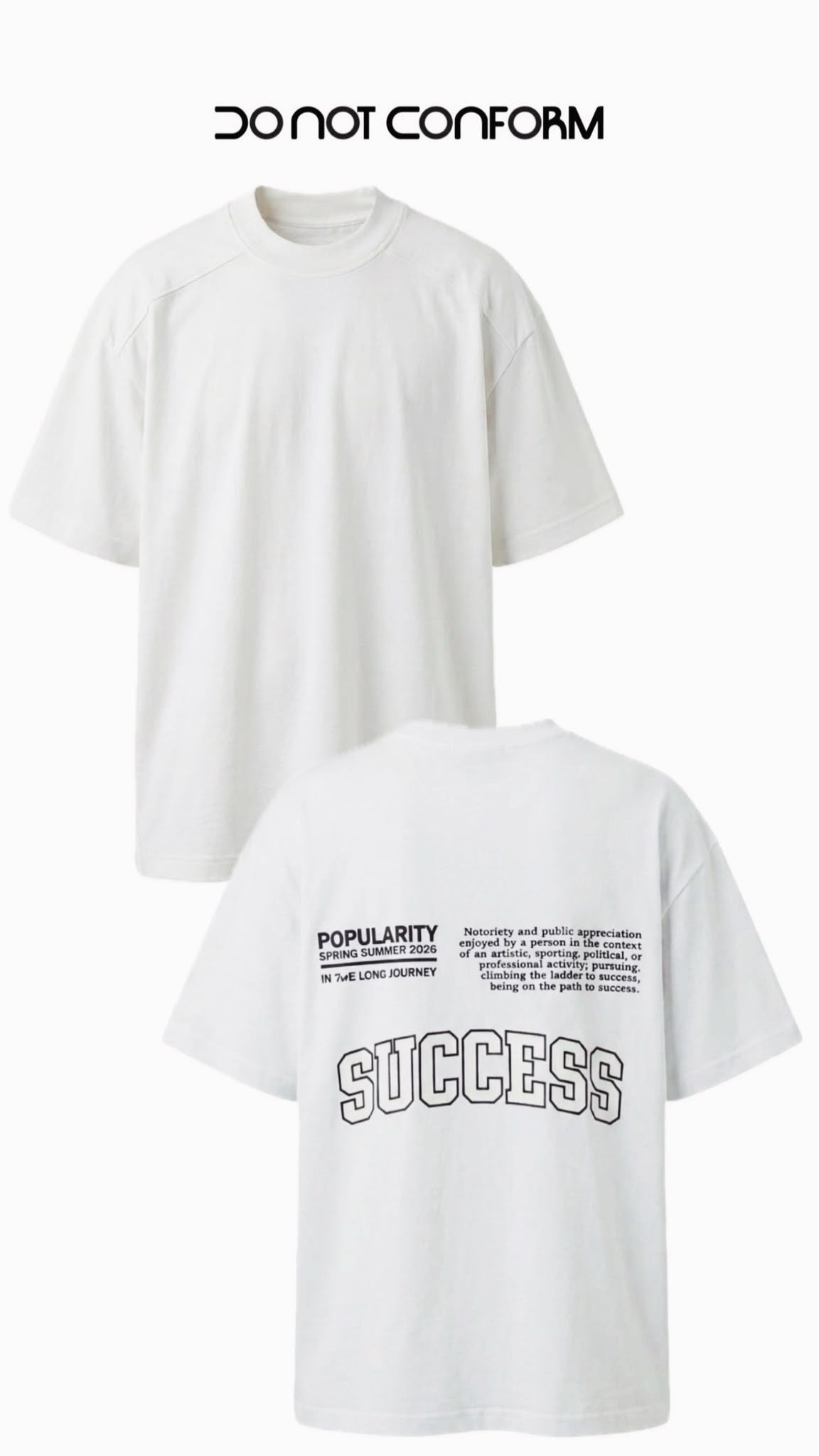 T-Shirt Do Not Conform